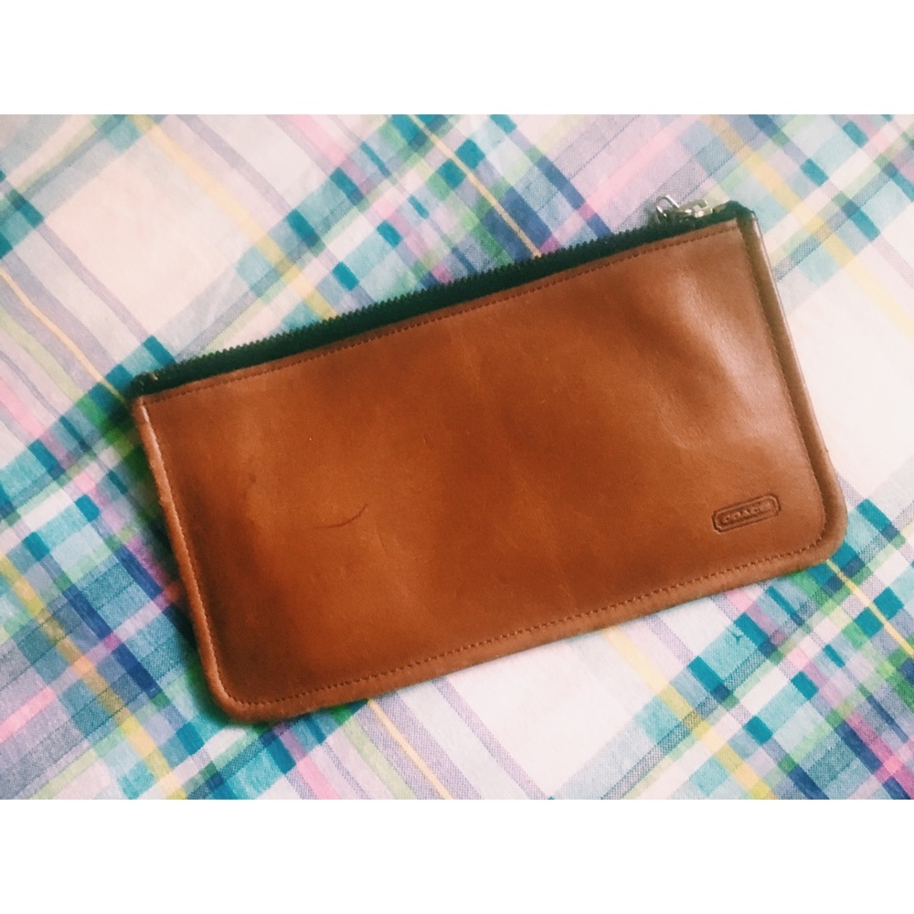 Leather coach wallet